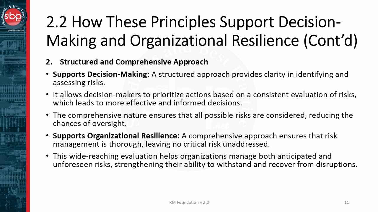 Fd Risk Management Risk FD Mod 2 Slide11 – Standards and Best Practice (SandBP)